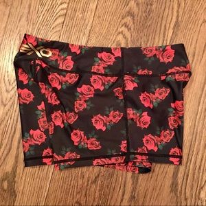 EXO rose booty shorts, CrossFit, gym, workout, M